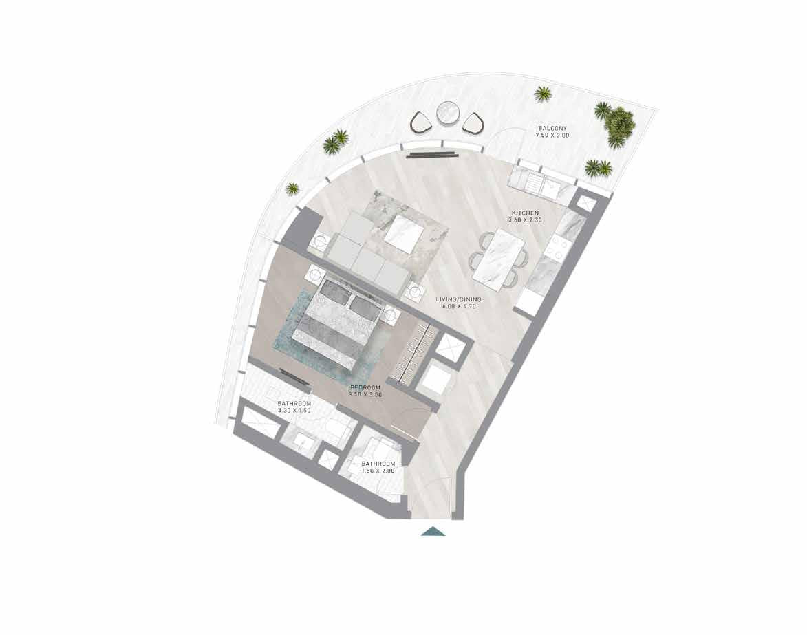 Balcony - Dinning - Kitchen - Bedroom - 2 Bathroom