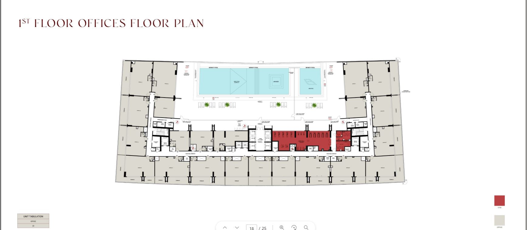 1st Floor offices floor plan